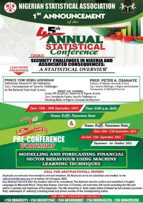 The 45th Annual Statistical Conference 2022 